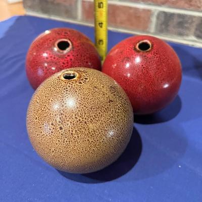 Mixed Decorative Lot - Wood, Ceramic, Brass