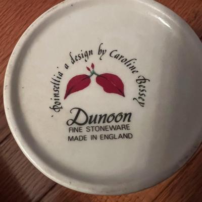 Big Lot of Holiday Plates Mugs - Scottish Dunoon Stoneware, German Konitz Porcelain