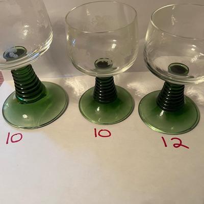 32 Vintage MCM Beehive Stemmed Wine Glasses
