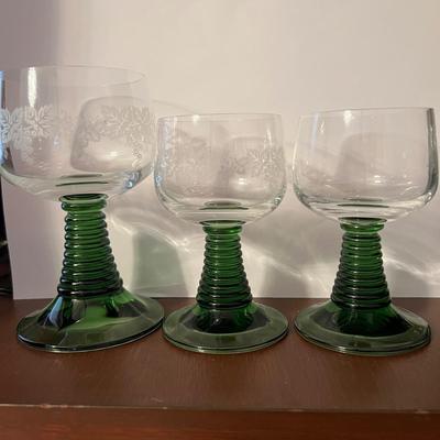 32 Vintage MCM Beehive Stemmed Wine Glasses