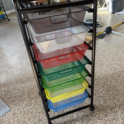 Multi colored rolling storage