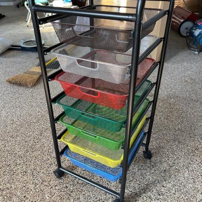 Multi colored rolling storage