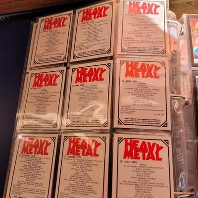 Full book of trading cards