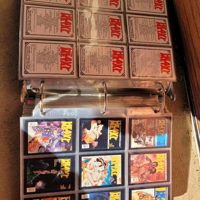 Full book of trading cards