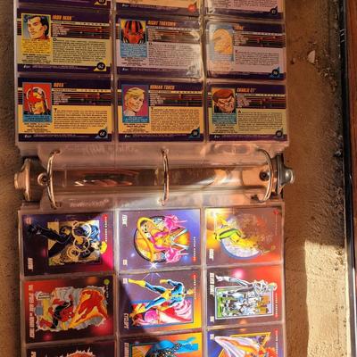 Full book of trading cards
