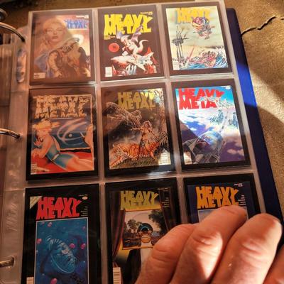 Full book of trading cards