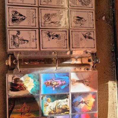 Full book of trading cards