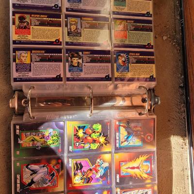 Full book of trading cards