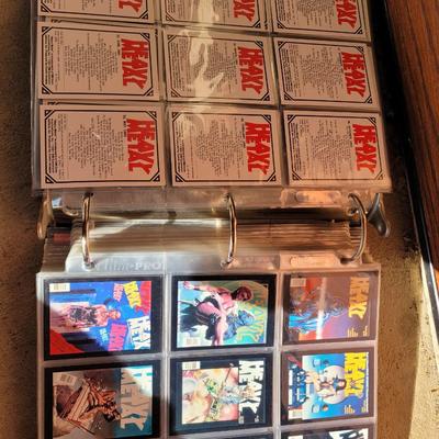 Full book of trading cards