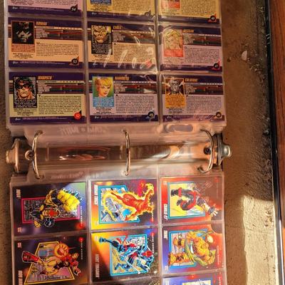 Full book of trading cards
