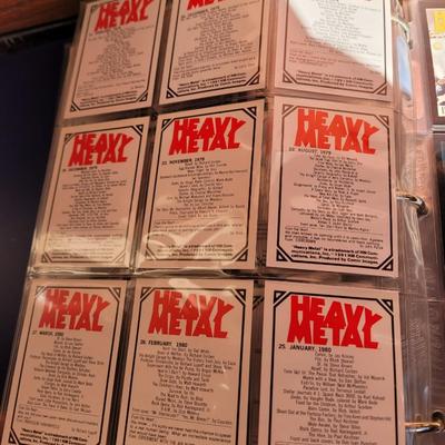 Full book of trading cards