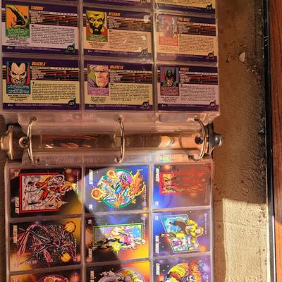 Full book of trading cards