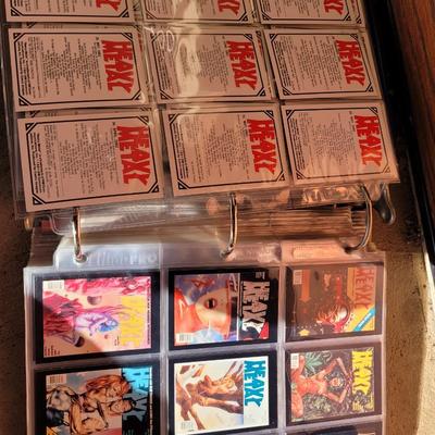 Full book of trading cards