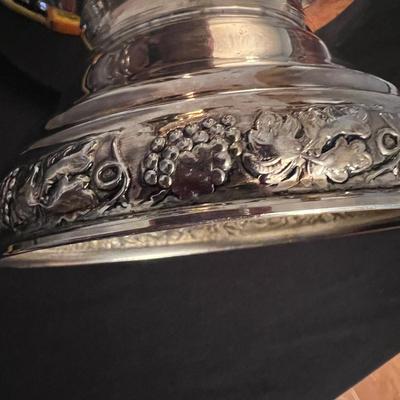 Matching set of Silverplated Water Pitcher & Wine Cooler / Ice Bucket