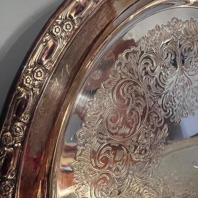 Lot of Oneida Silversmiths Plated Serving Ware Set