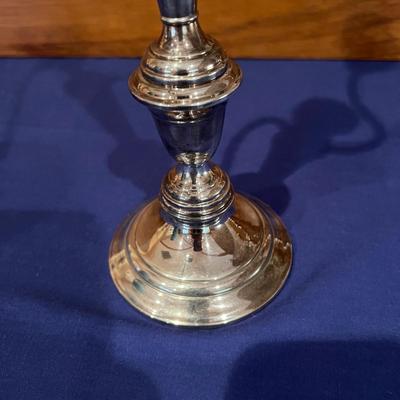 Pair of Pilgrim Vintage Silver Plate 3 Arm Candelabra Candle Stick Holders