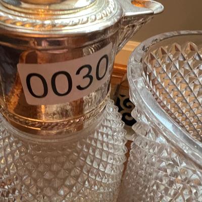 Vintage Lead Crystal Silver Plated Lot - Shannon Crystal, Italian