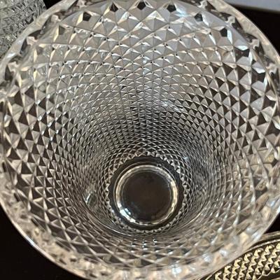 Vintage Lead Crystal Silver Plated Lot - Shannon Crystal, Italian