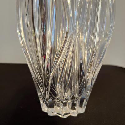 Lot of 3 Lead Crystal Vases