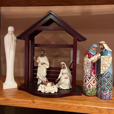 Christmas Figurine Lot - Lenox O Holy Night, Jim Shore C4005277