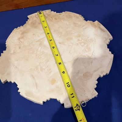 Lot of 2 Heavy Mayan Aztec Ceramic Wall Plaques