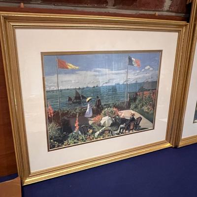 Lot of 5 Matted Framed Monet Prints