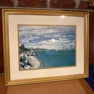 Lot of 5 Matted Framed Monet Prints