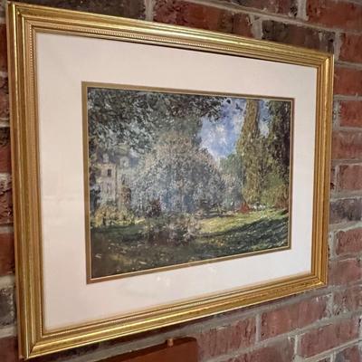Lot of 5 Matted Framed Monet Prints