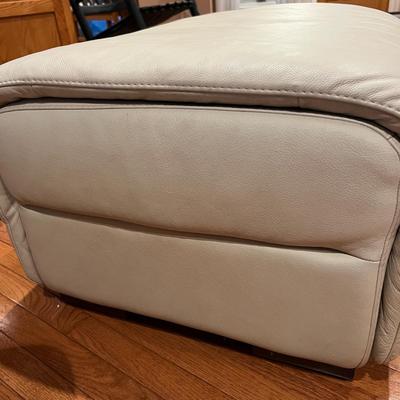 2 Leather Ottomans - Natuzzi Editions by Reflections Gallery SKU A319