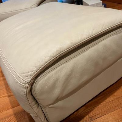 2 Leather Ottomans - Natuzzi Editions by Reflections Gallery SKU A319