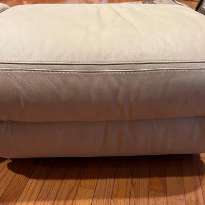 2 Leather Ottomans - Natuzzi Editions by Reflections Gallery SKU A319