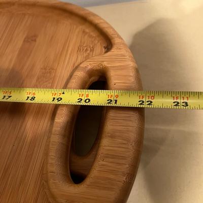Bamboo Trays & Wooden Kitchen Accessories Lot