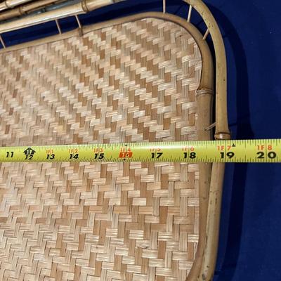 Set of 12 Vintage Bamboo Trays (Lot 1 of 2)