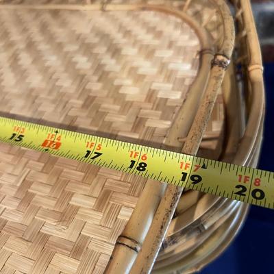 Set of 12 Vintage Bamboo Trays (Lot 2 of 2)