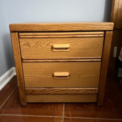 2 Drawer Night Stand Bedside Table