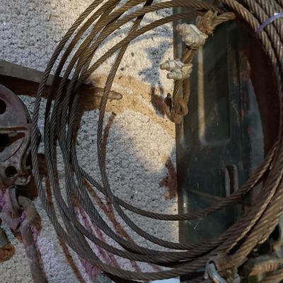 Rusty metal items