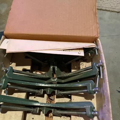Miter clamps and saw