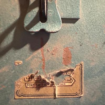Two vintage metal toolboxes one has tools in it