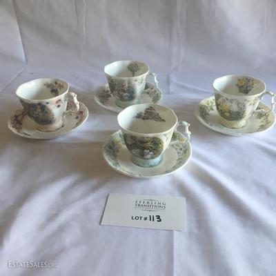 Lot 113 - Royal Doulton Tea Cups  