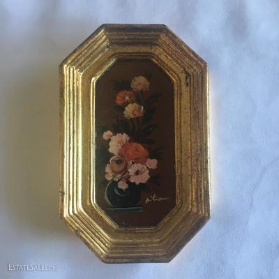 Lot 88 - Four framed  flower pieces pieces
