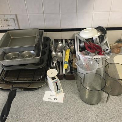 Lot 127 - Kitchen Utensils & Baking items  