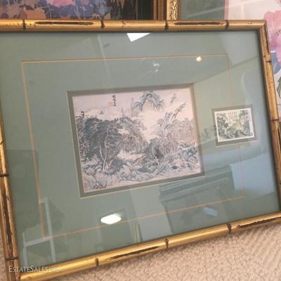 Lot 80 - Three framed pieces of artwork