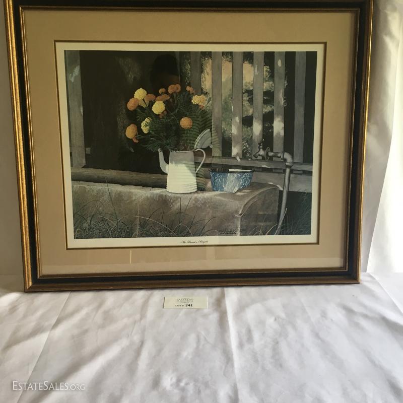 Lot 141 Framed Bob Timberlake Artwork