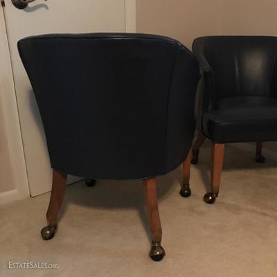 LOT 12 - Two Rolling Low Back Office Chairs