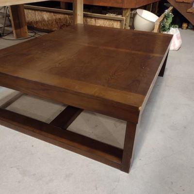 Low Profile Wood Finish Large Display or Retail Table