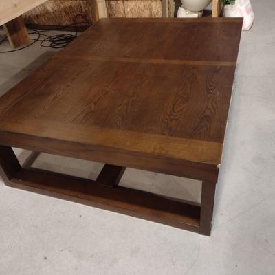 Low Profile Wood Finish Large Display or Retail Table