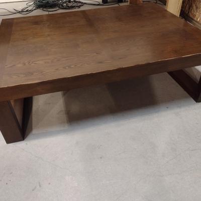 Low Profile Wood Finish Large Display or Retail Table