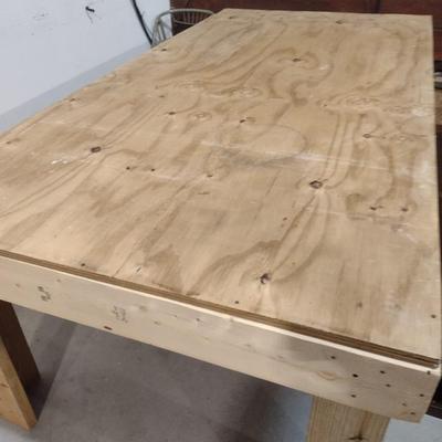 Large Hand-Crafted Work or Display Table