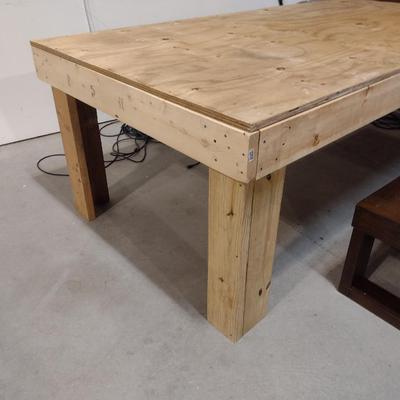 Large Hand-Crafted Work or Display Table