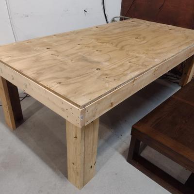 Large Hand-Crafted Work or Display Table